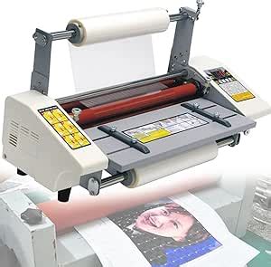 Amazon Hot Cold Roll Laminator Film Laminating Machine A Cm Hot And Cold Laminator