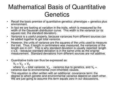 Ppt Quantitative Genetics Powerpoint Presentation Free Download Id