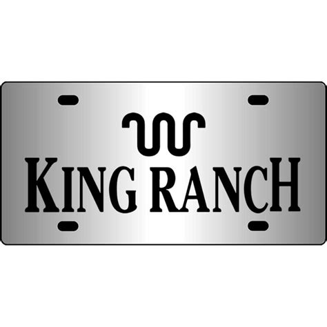 Ford King Ranch Mirror License Plate