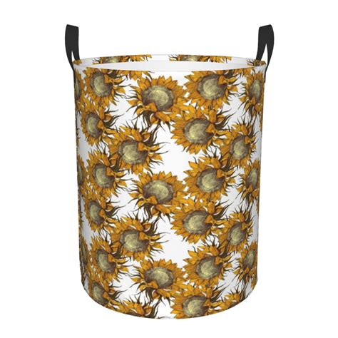 Sunflower 34 Laundry Basket Freestanding Large Waterproof Laundry