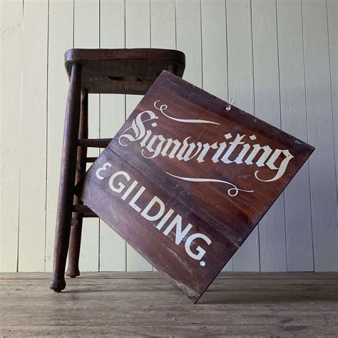 Vintage Wooden Sign