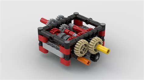 LEGO MOC 4 Speed Sequential Gearbox By Whathetech Rebrickable Build