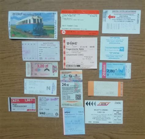 Tickets For Public Transport Bus Trolleybus Trams Different