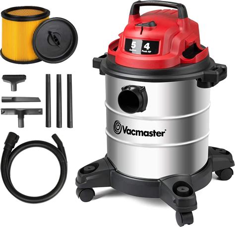 Vacmaster Red Edition VOC508S 1101 Stainless Steel Wet Dry Vacuum 5