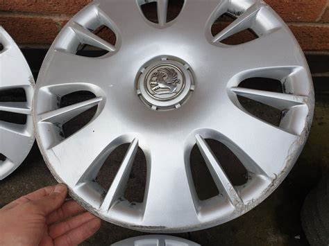 Set Of Genuine Vauxhall Corsa Wheel Trims Hub Caps X Astra Zafira