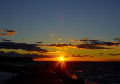Lovely Sunset at Peninsula State Park, Wisconsin image - Free stock