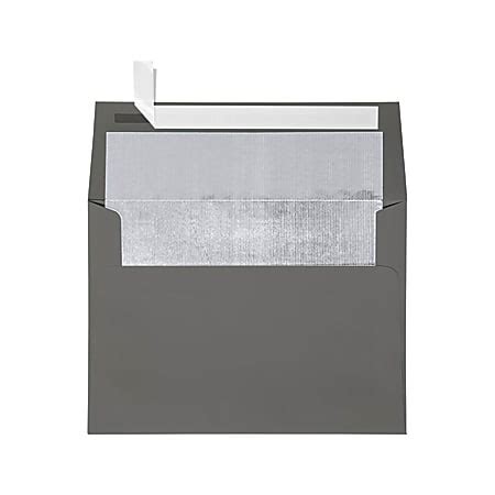 LUX Invitation Envelopes A7 Peel Stick Closure SilverSmoke Pack Of 1000