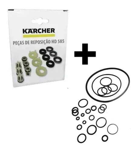 Kit Reparo Gaxeta Anel Raspador Oring Lavadora Karcher Hd585