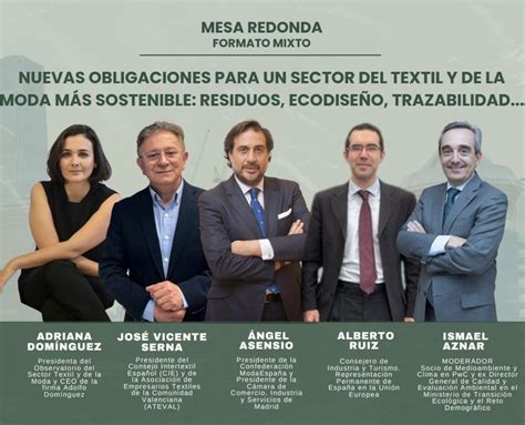 El Observatorio Del Sector Textil Y De La Moda OTYM Organiza Una Mesa