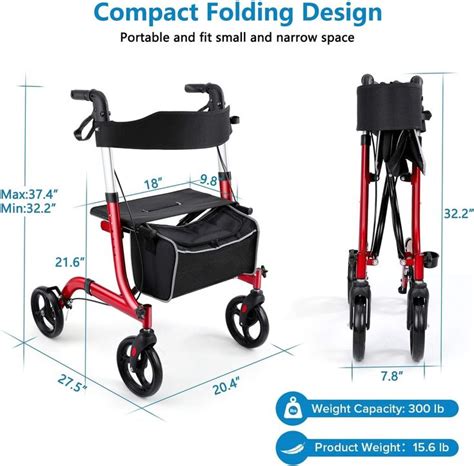 Upgrade Walkers For Seniors Rollator Walker Structure All Madewelded