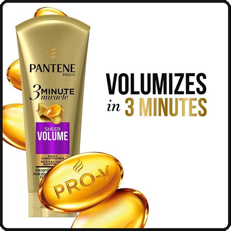 Pantene Pro V 3 Minute Miracle Sheer Volume Daily Conditioner 6 Fl Oz Ebay