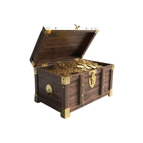 Premium AI Image | treasure chest with gold coins