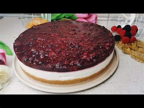 Cheesecake čizkejk torta sa šumskim voćem ne peče se recept za brzi