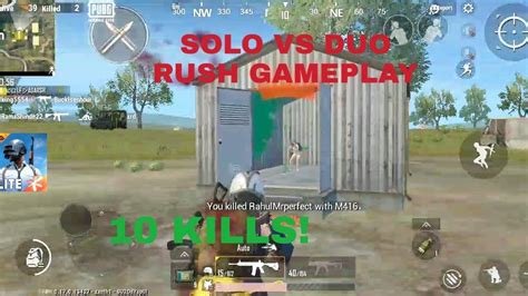 Pubg Mobile Lite Solo Vs Duo Rush Gameplay 10 Kills Youtube