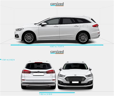 Ford Mondeo 2014 2021 Abmessungen Frontansicht