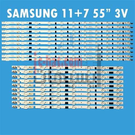 20 PCS LED Backlight Strip For Samsung 2013SVS55F L 11 R 7 UE55F7000