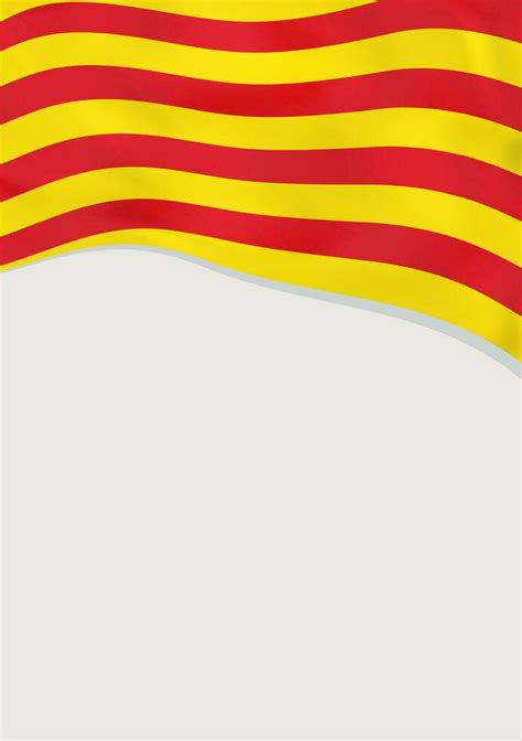 Leaflet design with flag of Catalonia. Vector template. 31756444 Vector ...