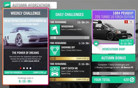 Forza Horizon 4 Autumn Forzathon New Sportscar Experimental Forza