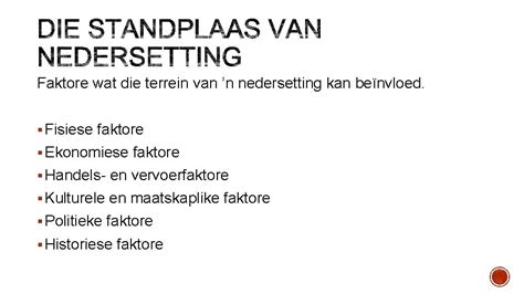 Die Studie Van Nedersettings Die Konsep Van Nedersetting