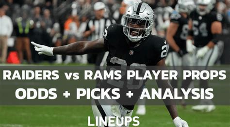 Las Vegas Raiders Vs Los Angeles Rams Nfl Player Props And Picks 12 8 22