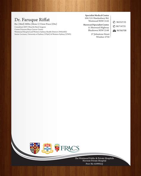 Doctors Office Letterhead Template Free