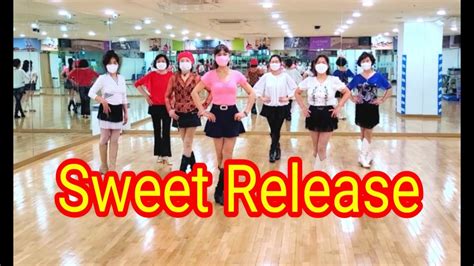 Sweet Release Line dance 사 한국라인댄스협회 남양주지회 초 중급댄스 KCC B반 YouTube