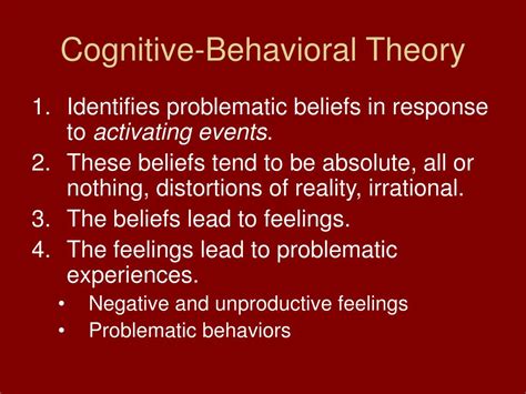 PPT - Cognitive-Behavioral Approaches PowerPoint Presentation, free download - ID:6881383