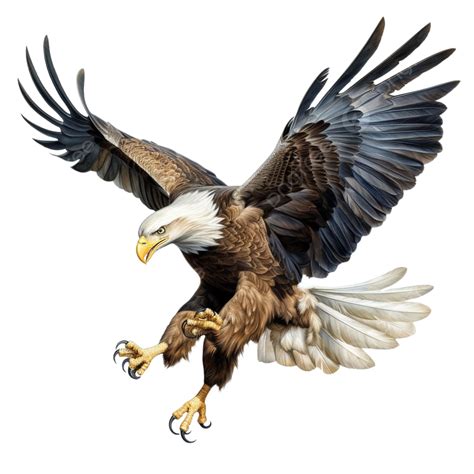 Jumping Eagle Transparent PNG Image