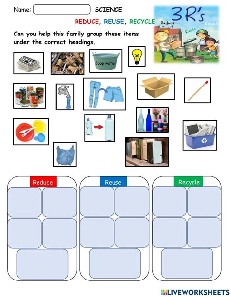 Reduce Reuse Recycle Worksheets For Grade 5