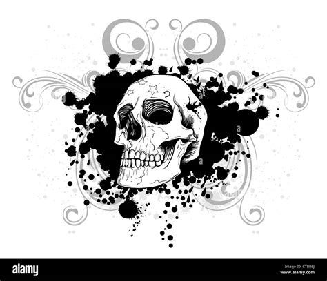 skull tshirt design Stock Photo - Alamy