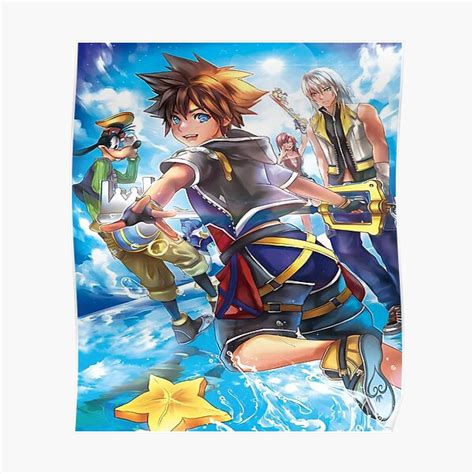 Kingdom Hearts Character Art Poster For Sale By Romepleione Redbubble