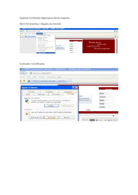 PDF Exportar Certificado Digital Para HD Da Maquina Abrir