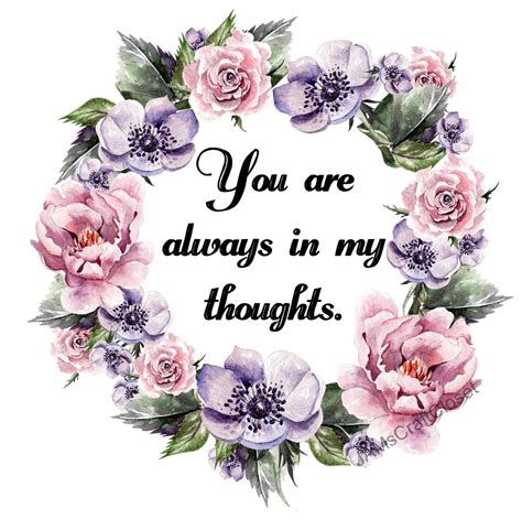 You Are Always In My Thoughts Digital Graphic Svg Png Jpeg Download Po