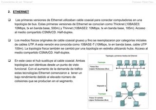 Fundamentos De Red Ethernet Ppt