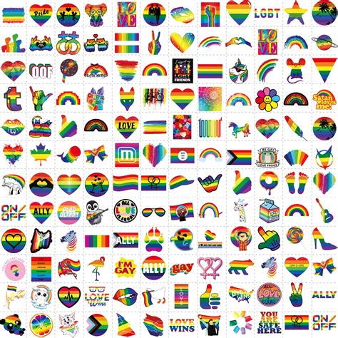 Mua Jeefonna Pcs Pride Tattoos Lgbt Rainbow Temporary Tattoos