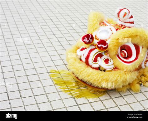 lion dancer costume on the floor Stock Photo - Alamy