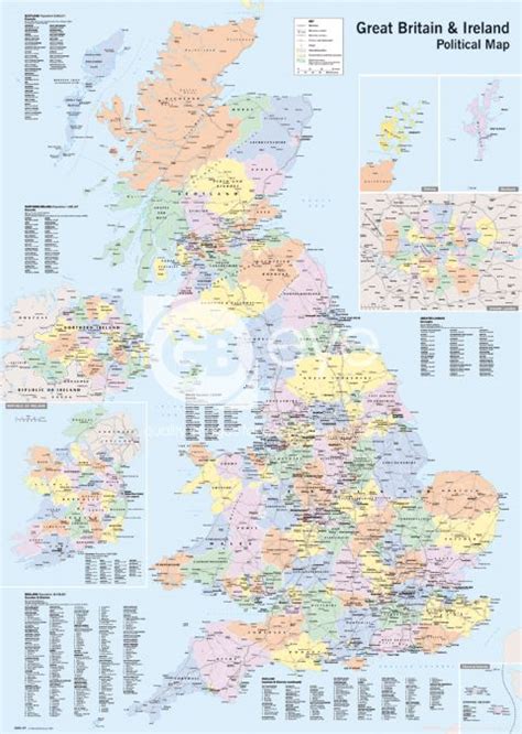 UK Political Map — Poster Plus