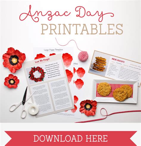 Free Anzac Day Printables Tinyme Blog