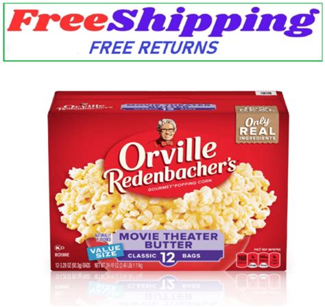 Orville Redenbacher S Movie Theater Butter Microwave Popcorn Oz