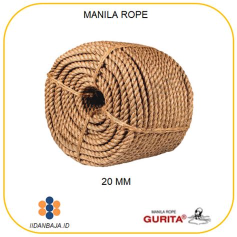 Jual MANILA ROPE 20 MM TALI DADUNG TAMBANG TAMPAR HARGA PER METER