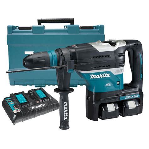 Makita akkus SDS Max fúró vésőkalapács DHR400PT2U 2x18V 2x5