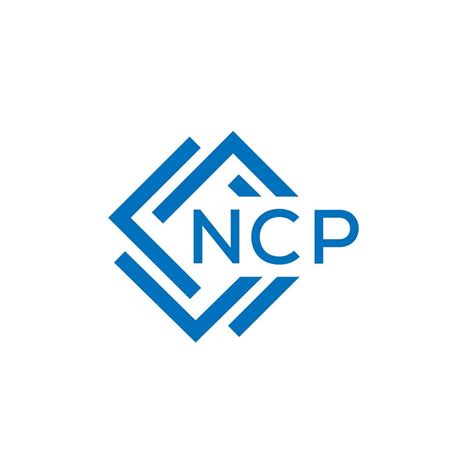 NCP letter logo design on white background. NCP creative circle letter ...