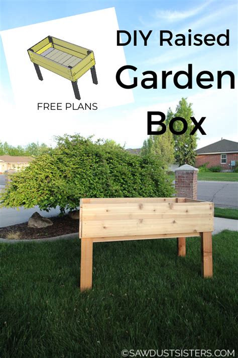 Diy Elevated Garden Planter Box - Garden Design Ideas