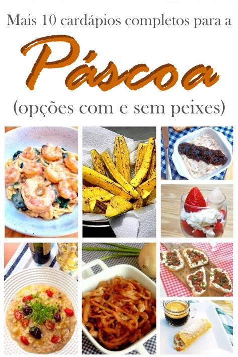 Mais Card Pios Completos Para A P Scoa E Sem Peixe