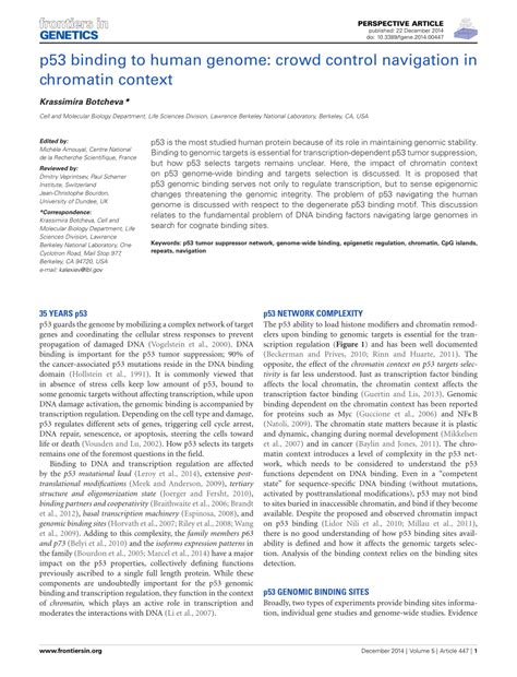 Pdf P Binding To Human Genome Crowd Control Navigation In