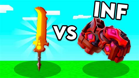 1 Rageblade Vs Inf Op Gauntlets Roblox Bedwars Youtube