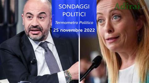 Ultimi Sondaggi Politici Novembre Termometro Politico