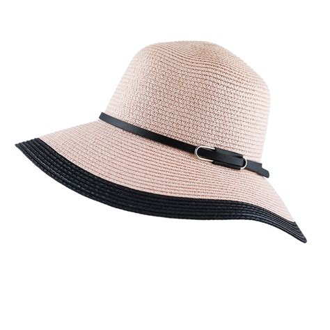 Womens Floppy Summer Sun Beach Wide Brim Straw Hat Ebay