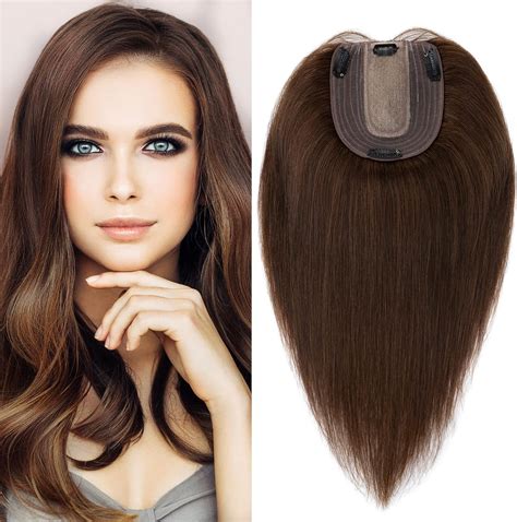 S Noilite Human Hair Toppers For Thinning Hair Women Real Hair Topper