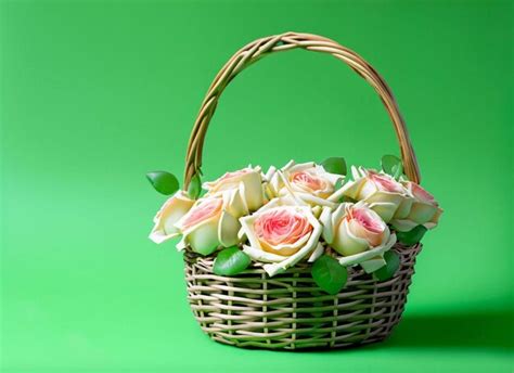 Premium Photo | Basket of flowers